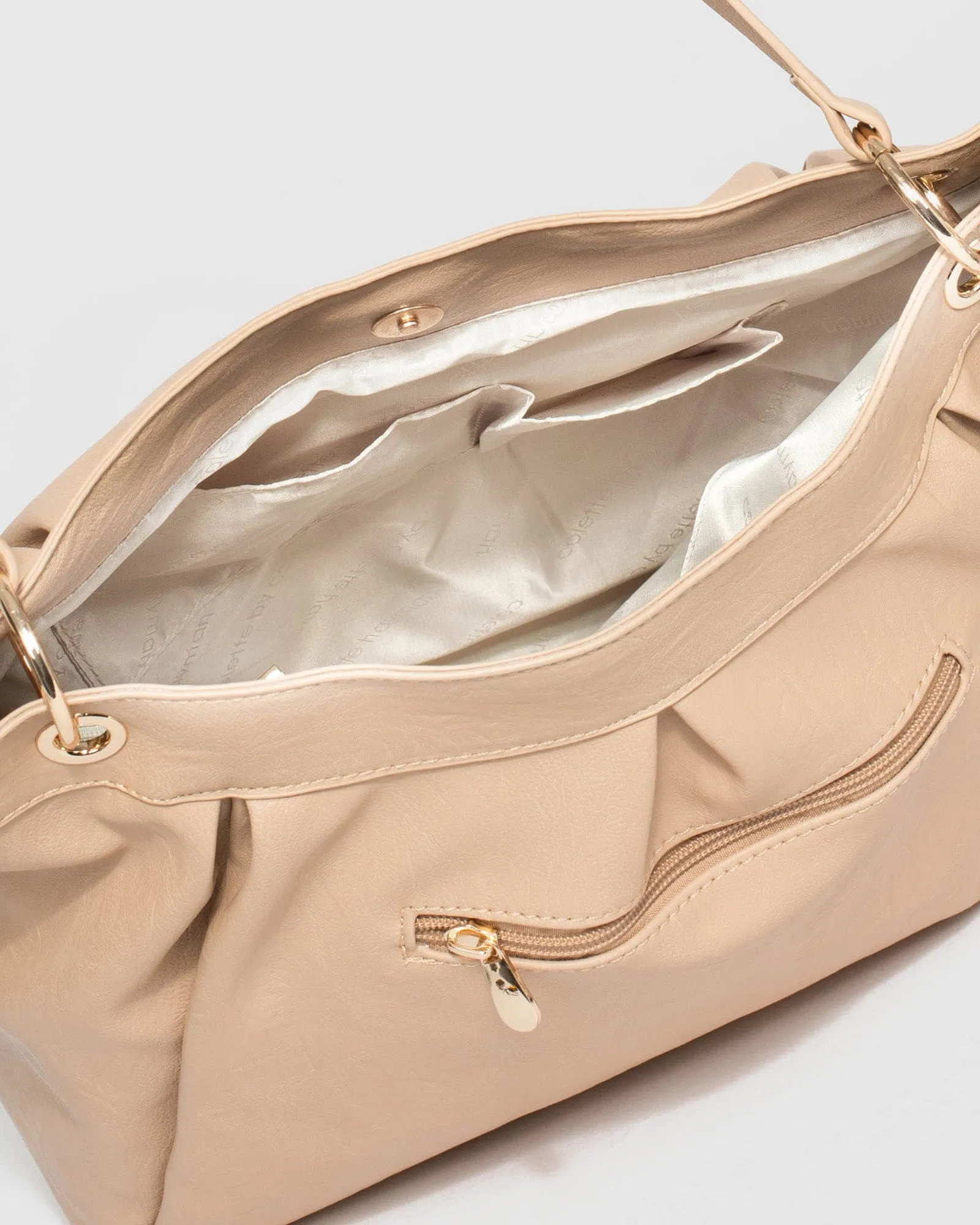 Nude Slouch Bag