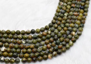 Ocean Jasper Beads, Natural Round Crystal Beads 4mm to 12mm.