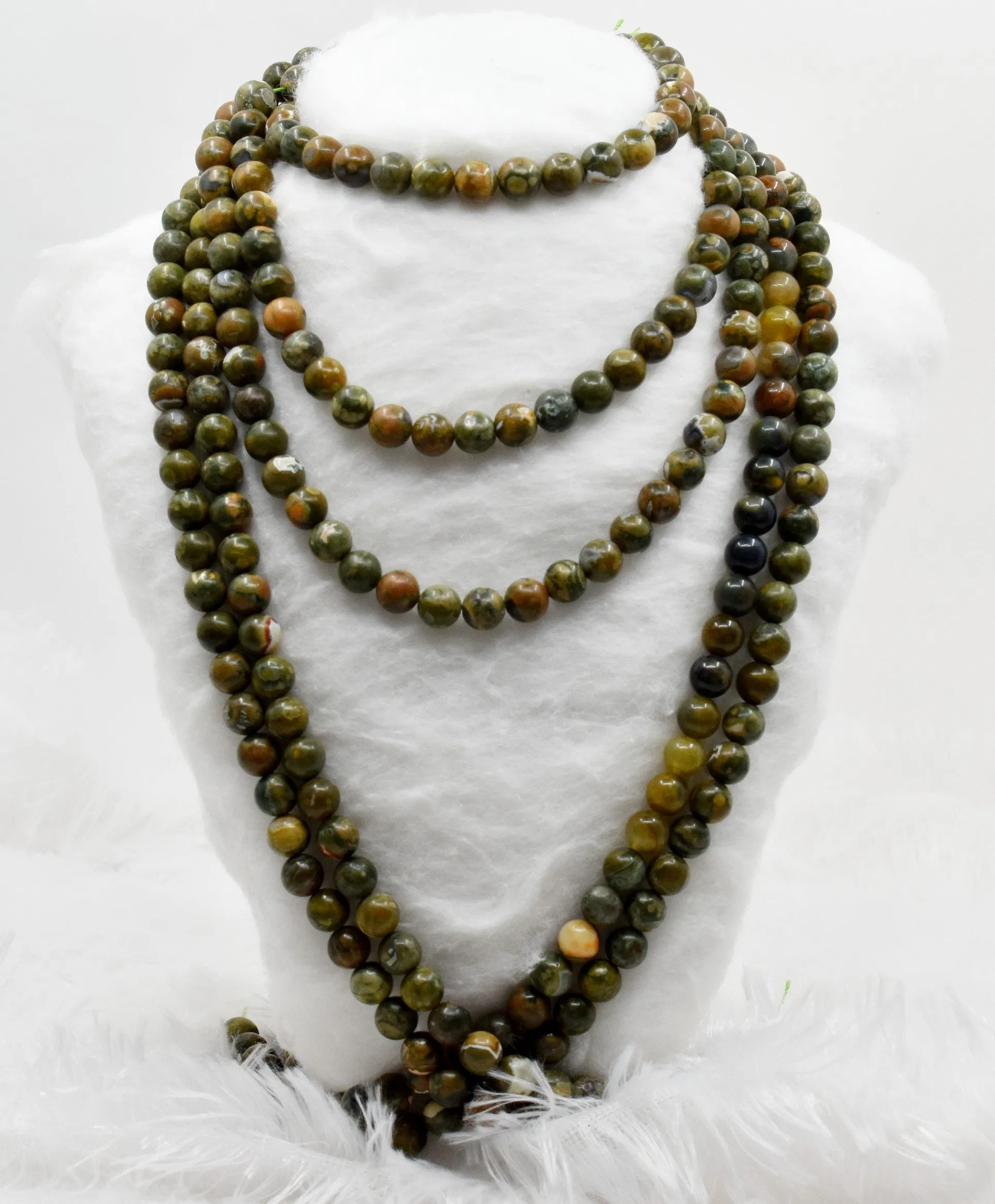 Ocean Jasper Beads, Natural Round Crystal Beads 4mm to 12mm.