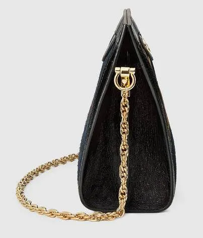 Ophidia Embroidered Suede Shoulder Bag