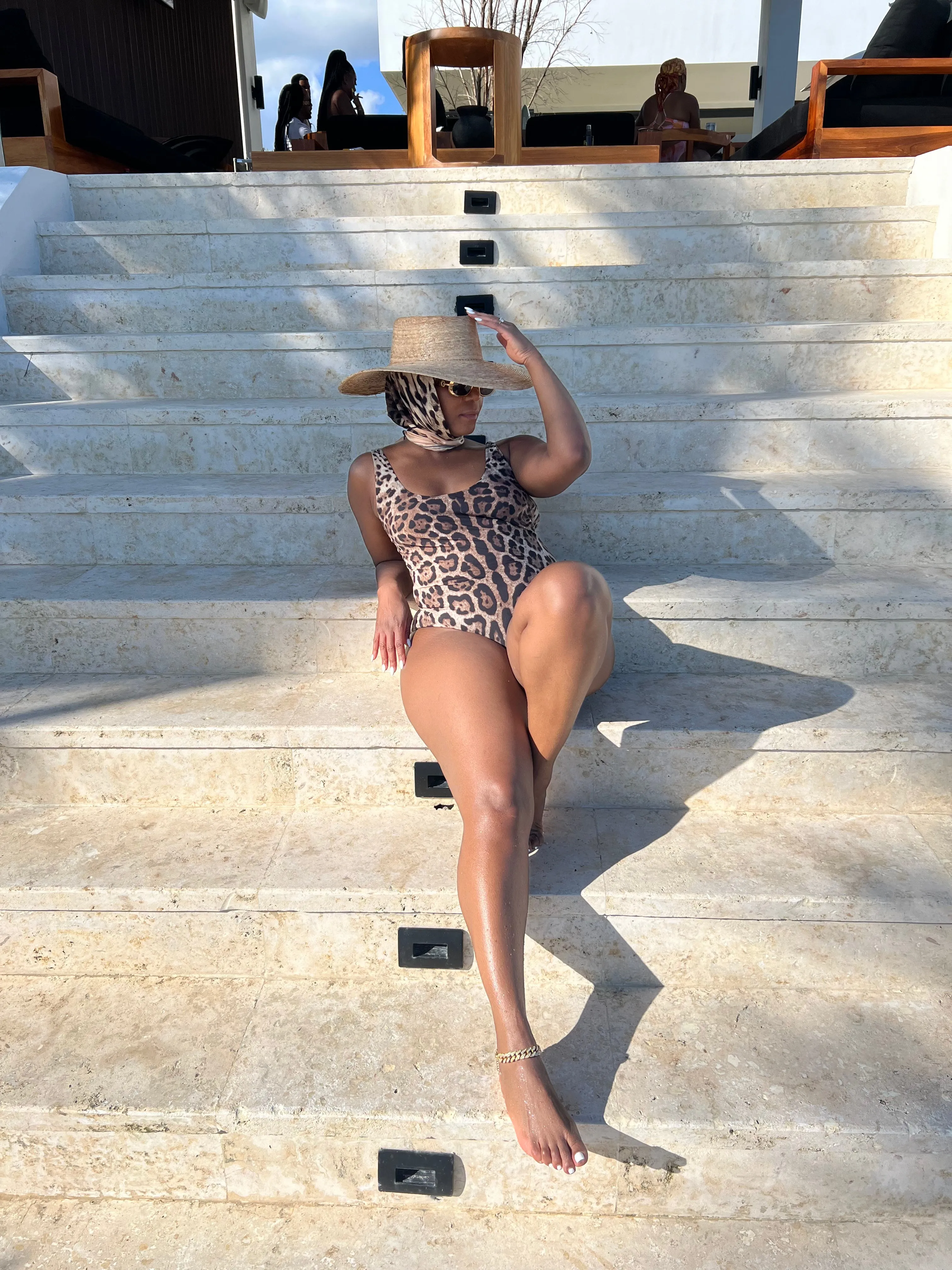 Palm Leaf Boater Hat