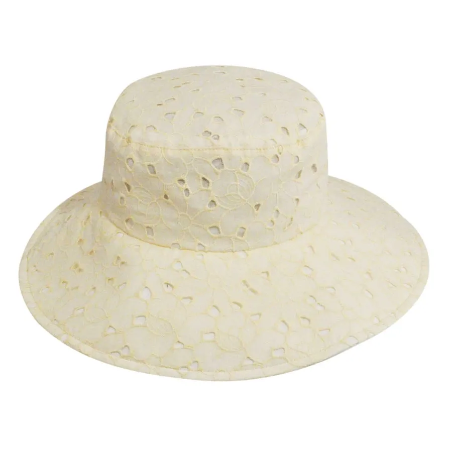 Pantropic Eyelet Sunblocker Cotton Bucket Hat