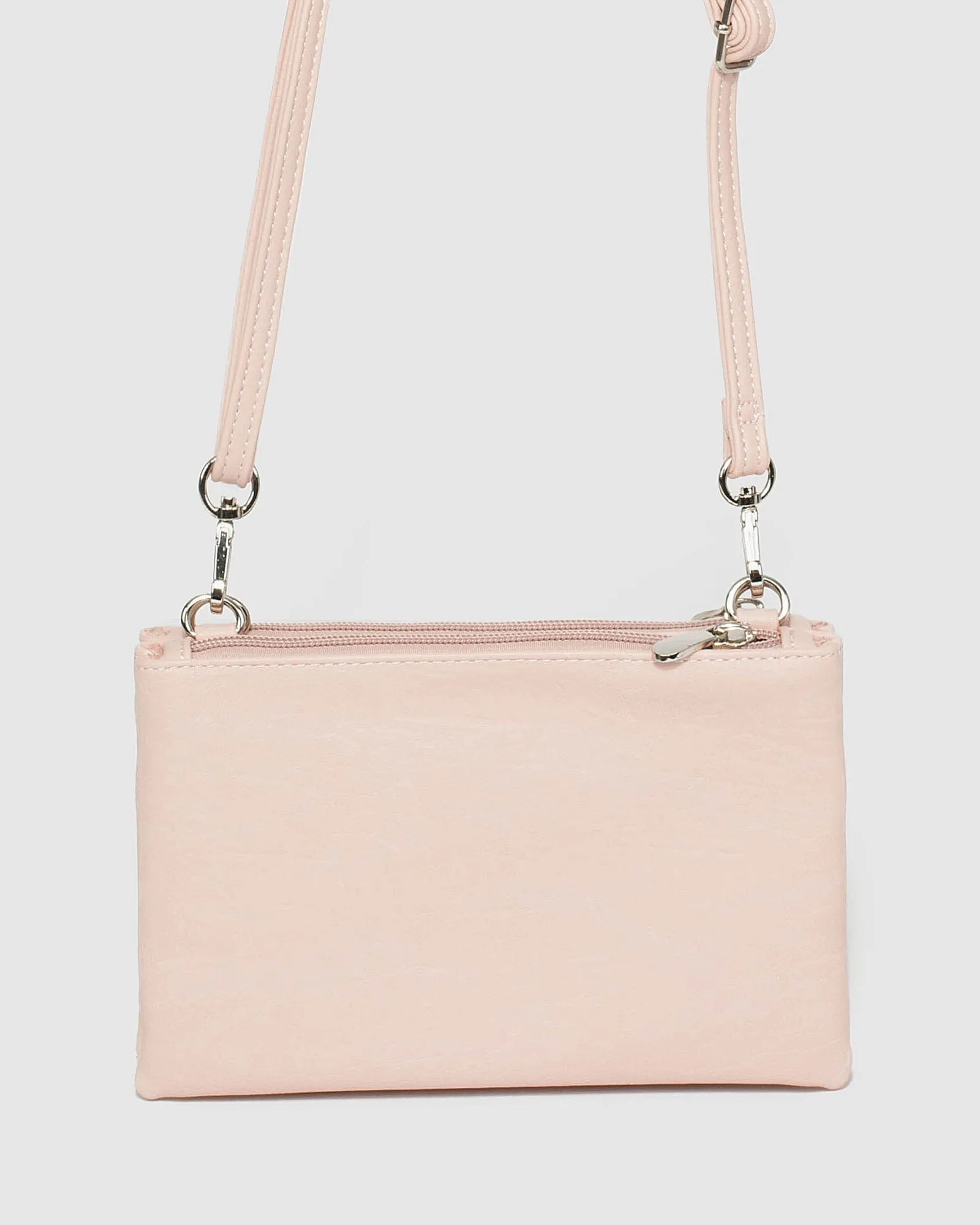 Pink Double Pouch Bag