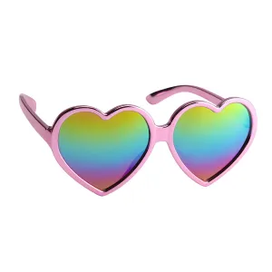 Pink Eletroplated Heart Arkaid Sunglasses