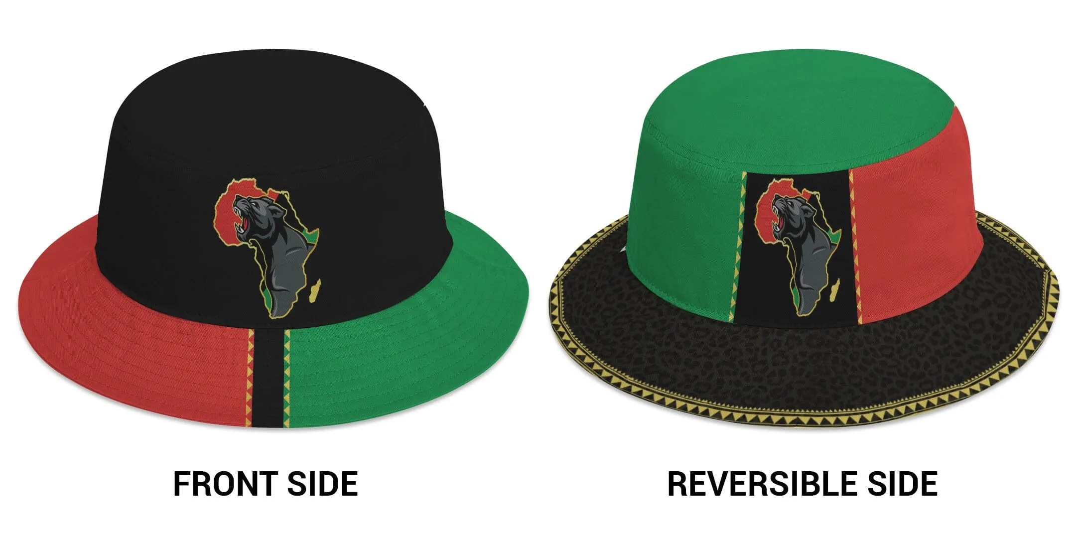 Powerful Panther Africa Reversible Bucket Hat