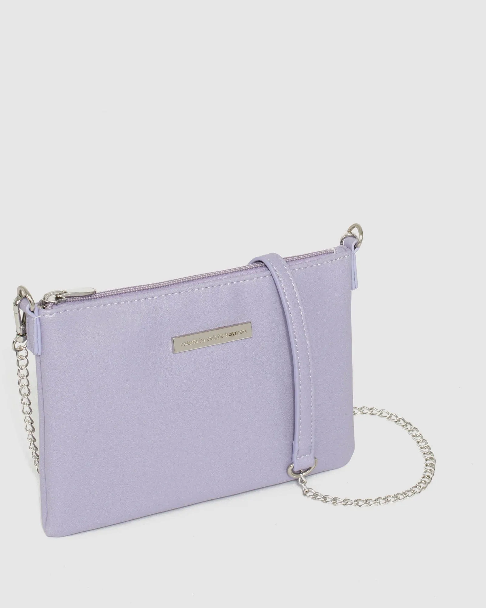 Purple Peta Chain Crossbody Bag