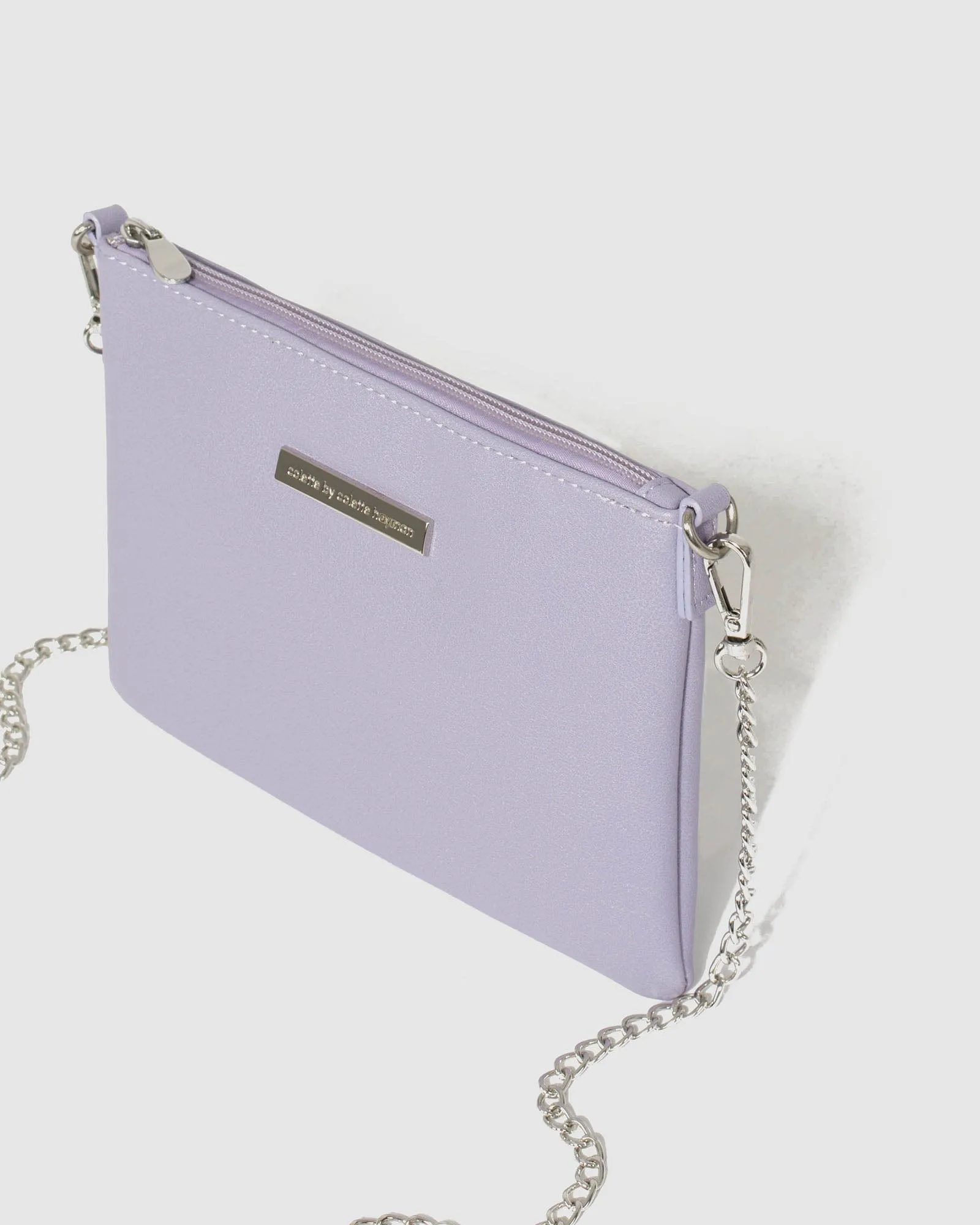 Purple Peta Chain Crossbody Bag