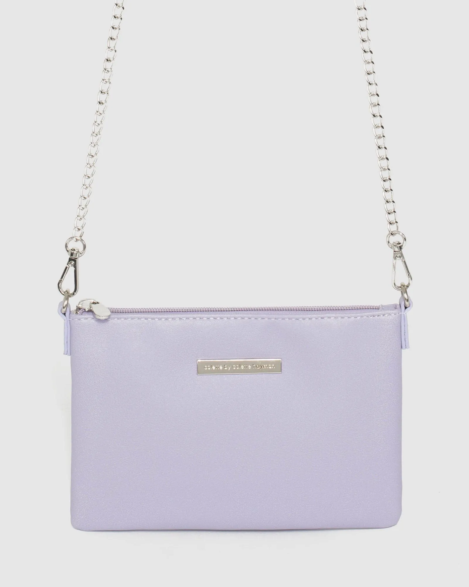 Purple Peta Chain Crossbody Bag