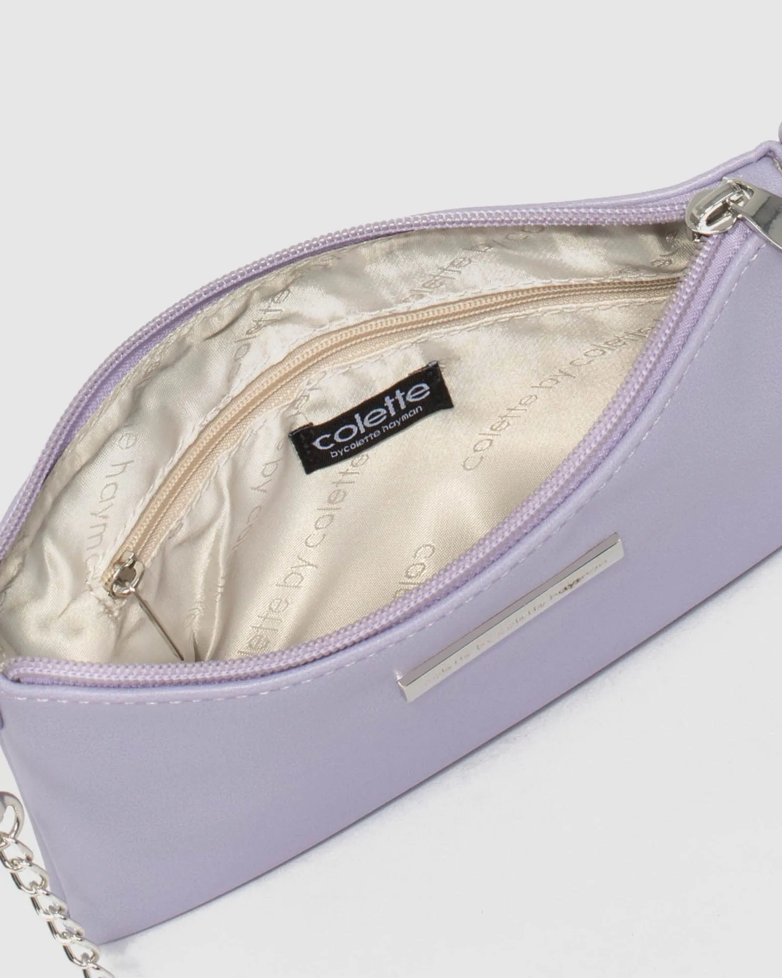 Purple Peta Chain Crossbody Bag