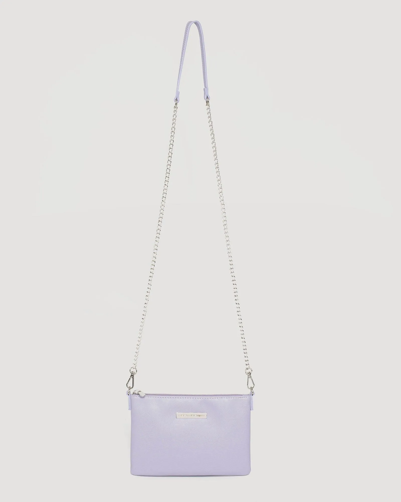 Purple Peta Chain Crossbody Bag