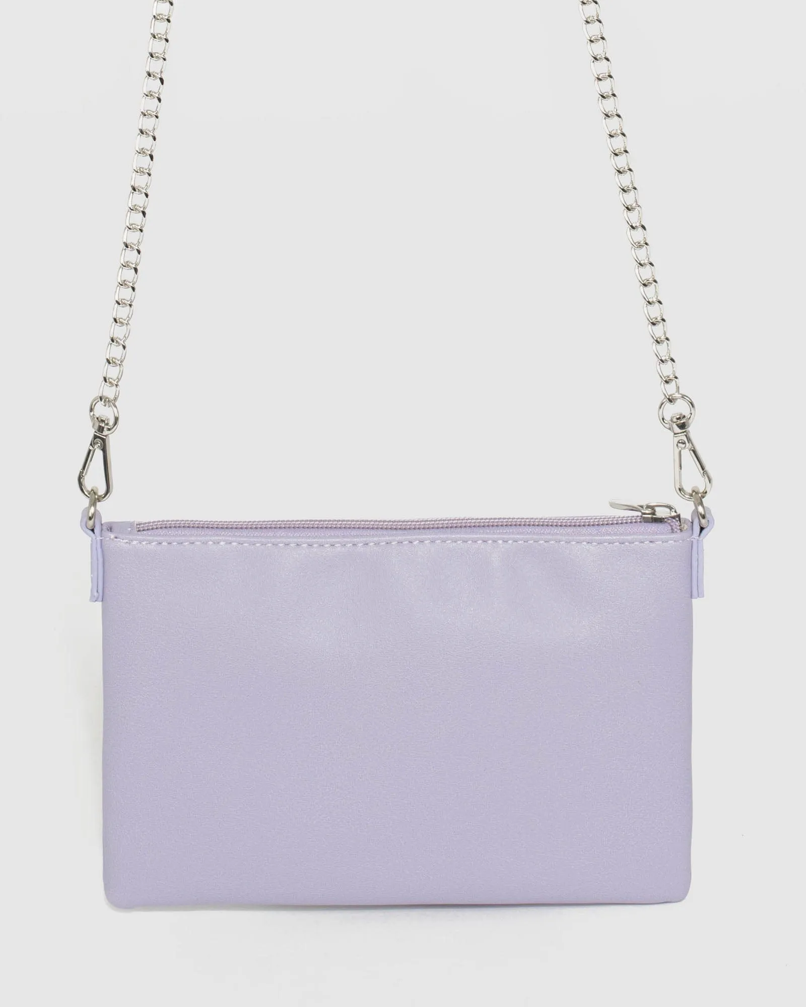 Purple Peta Chain Crossbody Bag