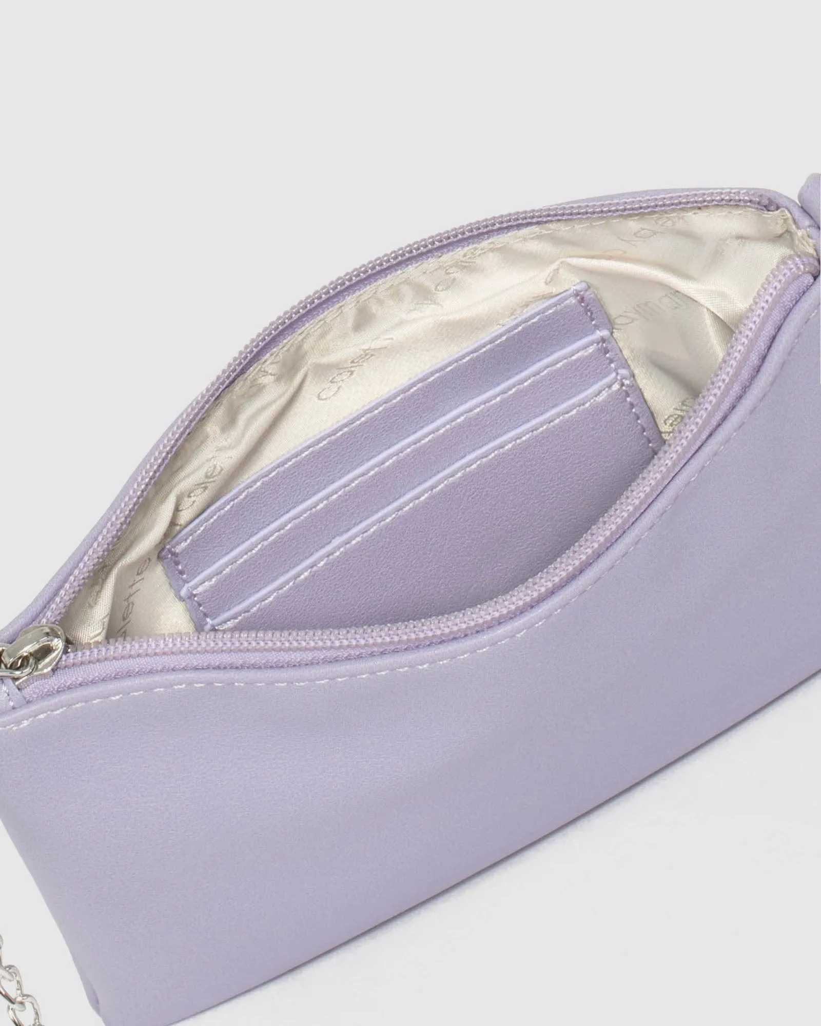 Purple Peta Chain Crossbody Bag