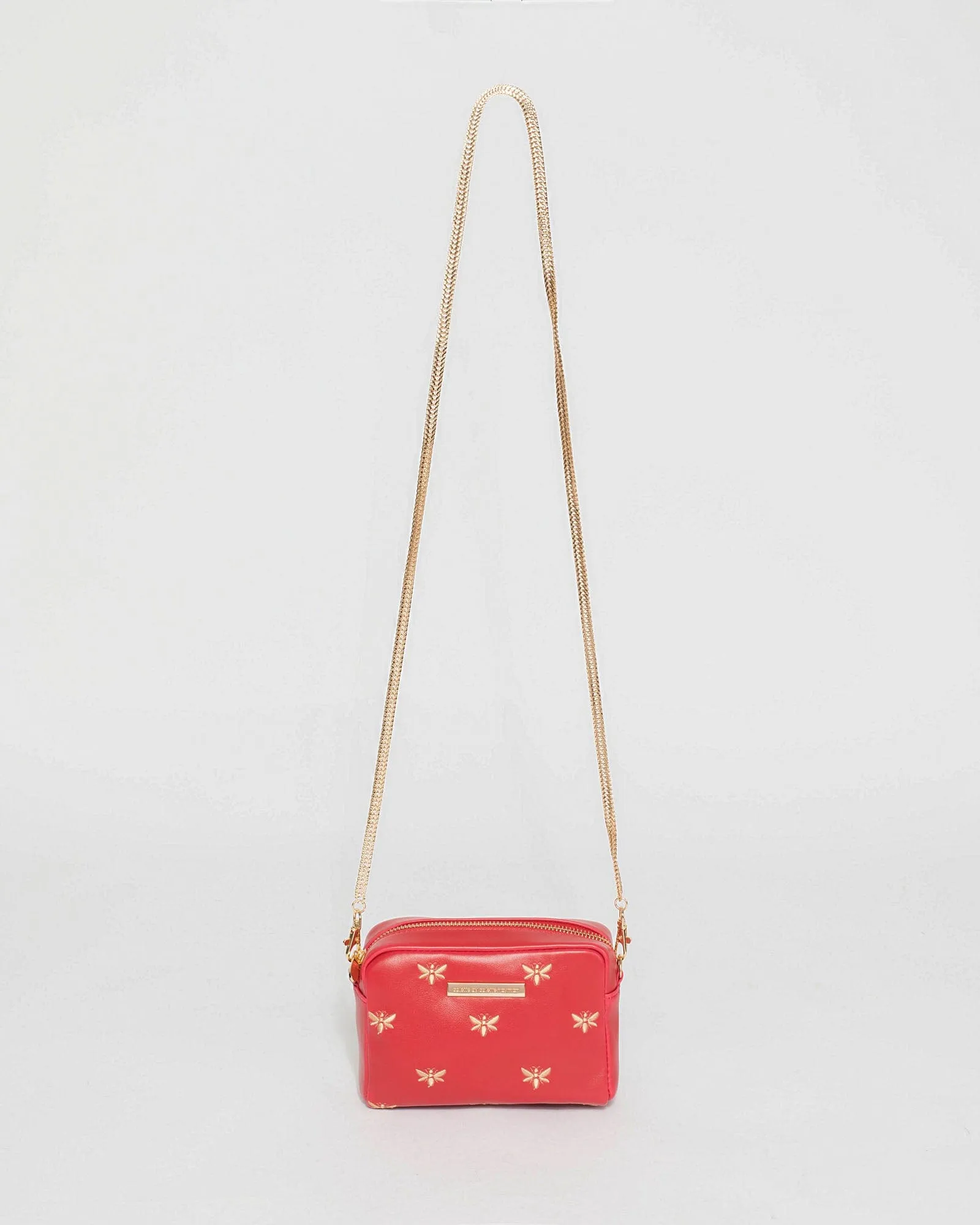 Red Suri Bee Crossbody Bag