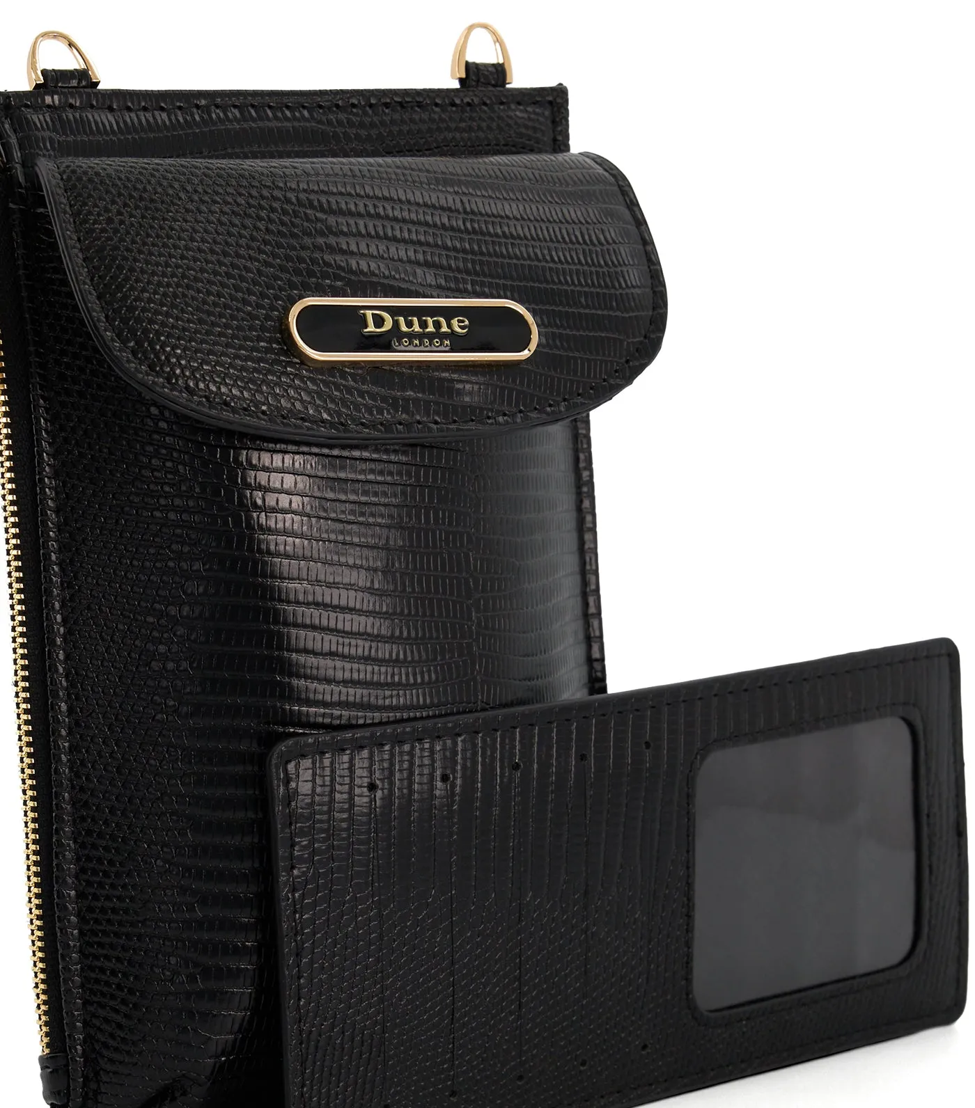 Shellies Multipurpose Phone Case Black-Synthetic Reptile