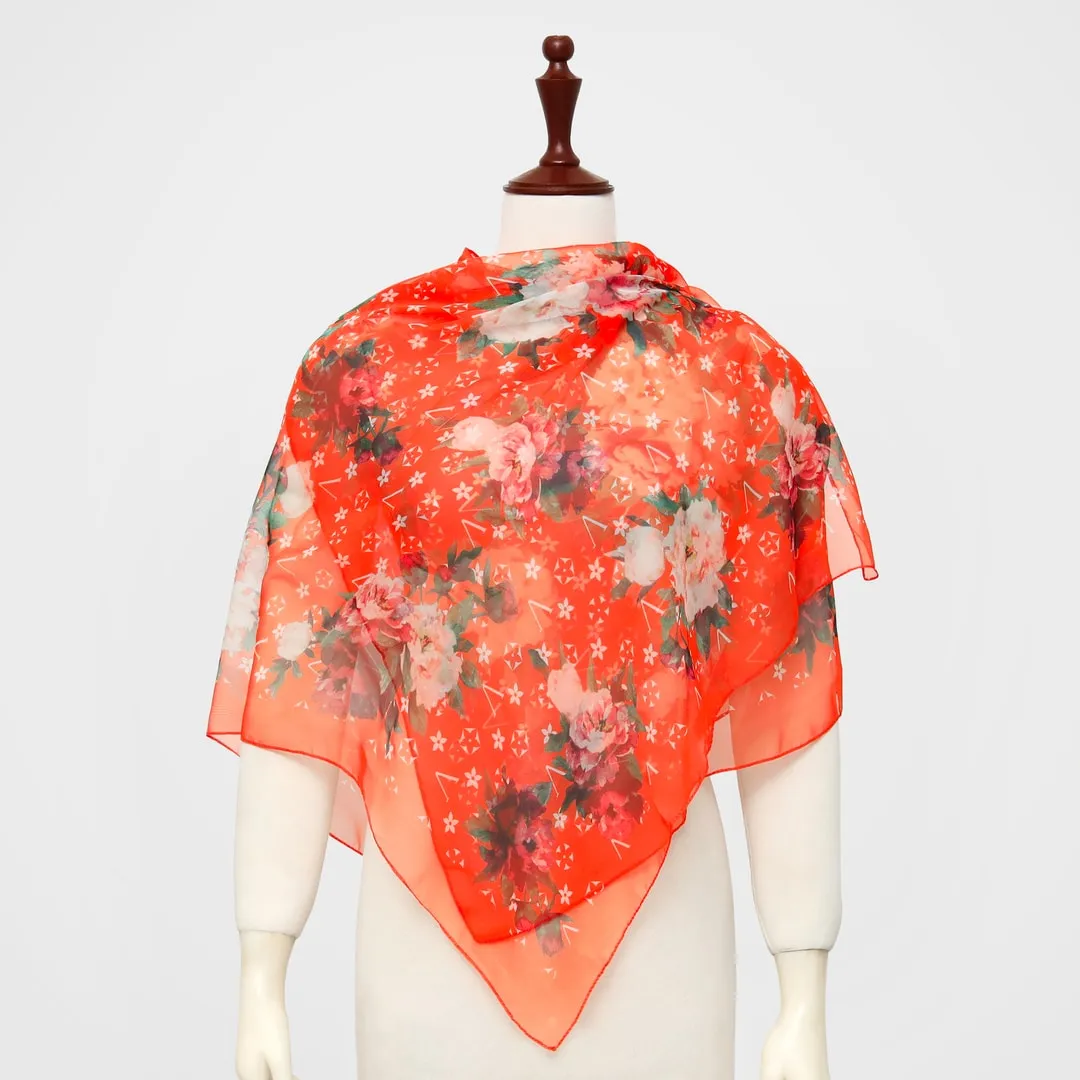 Silk Fancy Check Women Scarves