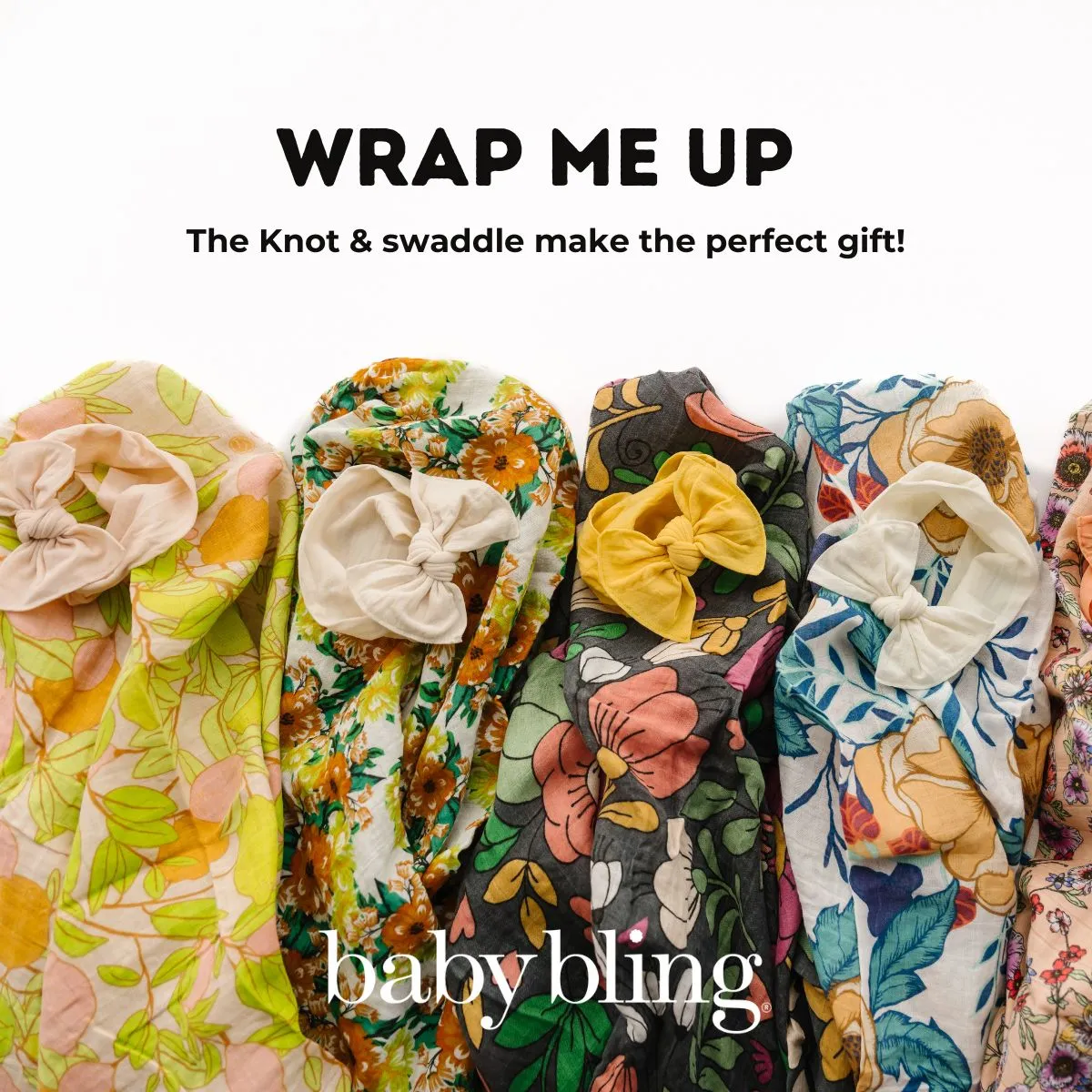 SINGLE SWADDLE: blue bell