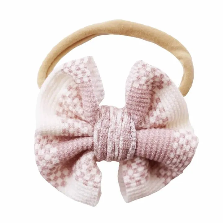 Waffle Bow Headbands
