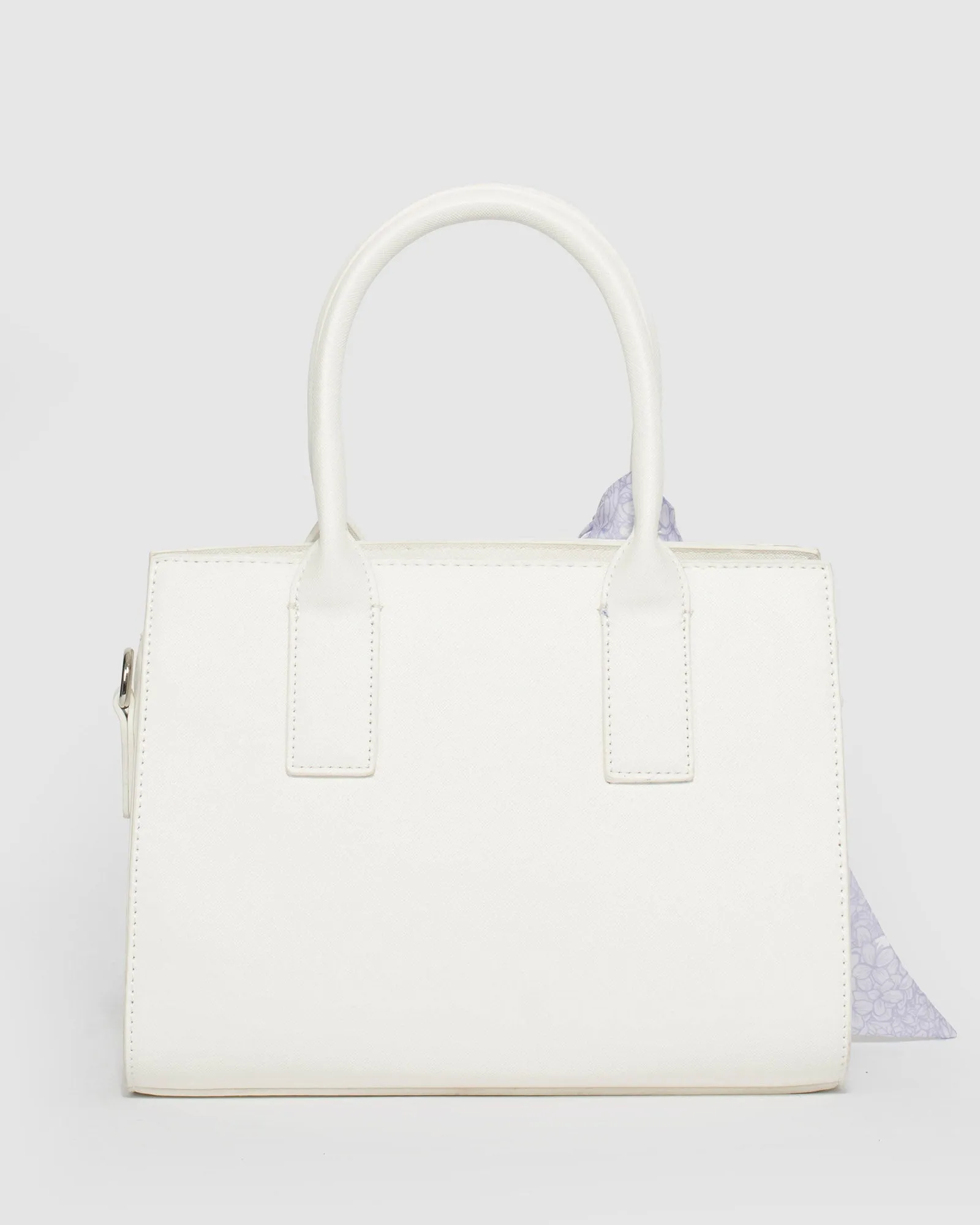 White Stef Scarf Mini Bag