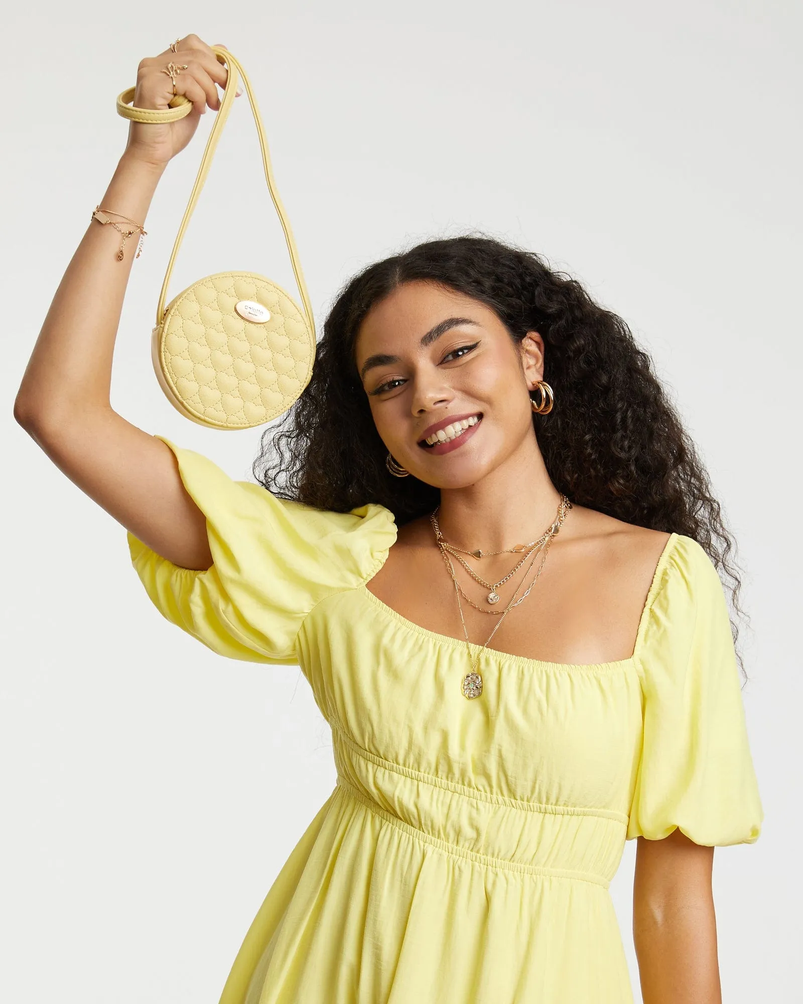 Yellow Ivy Kids Quilt Crossbody Bag